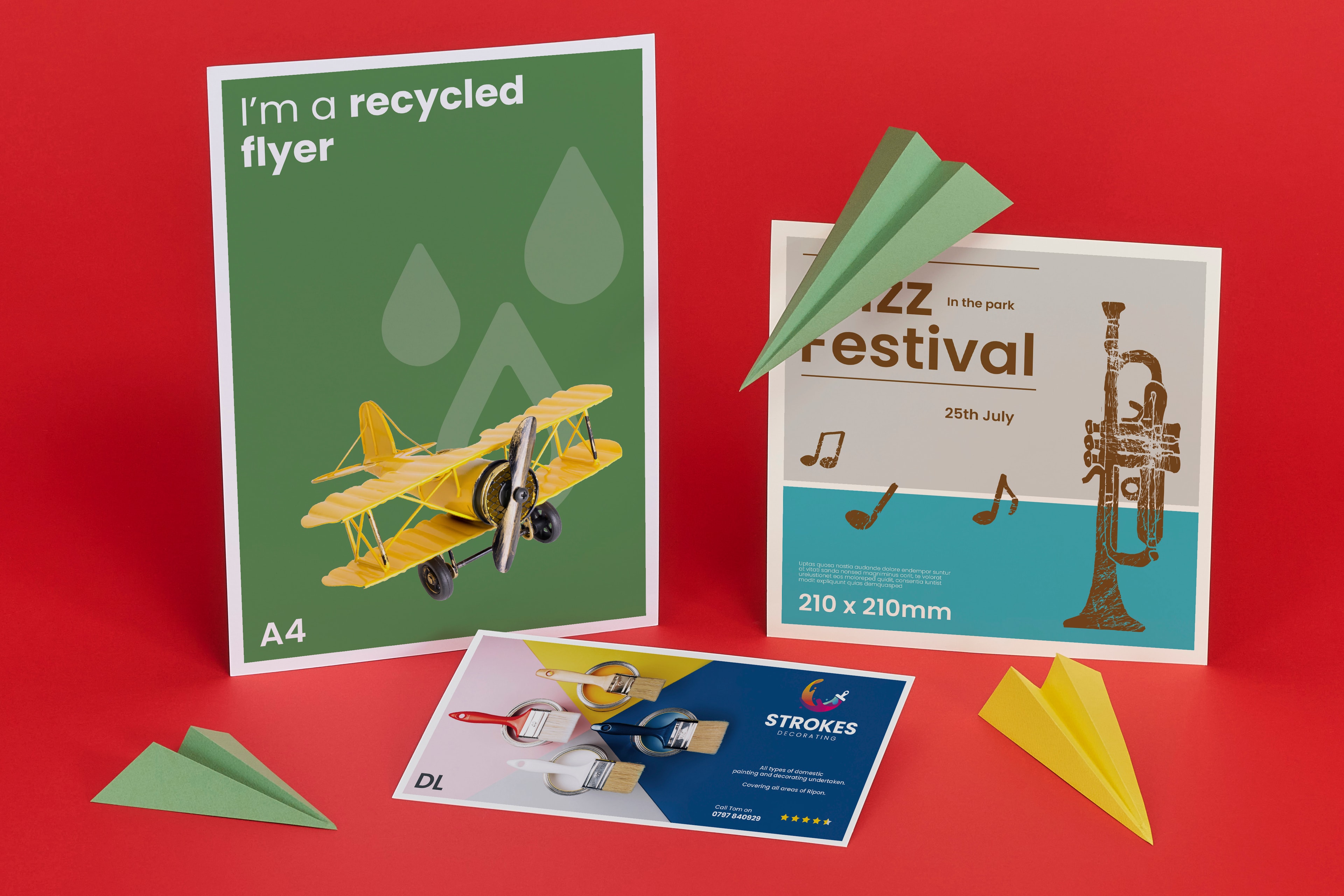 recycled flyers