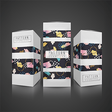 Three decorative boxes adorned with vibrant floral patterns