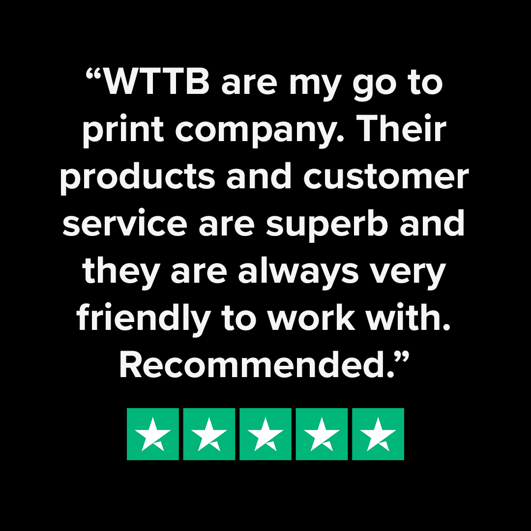 A satisfied customer praises WTTB as their preferred print company for excellent products and outstanding customer service