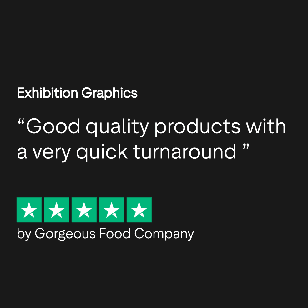 Testimonial: "Good quality products with a very quick turnaround" and a 5-star rating.