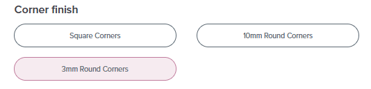 Rounded Corners for Support Guide